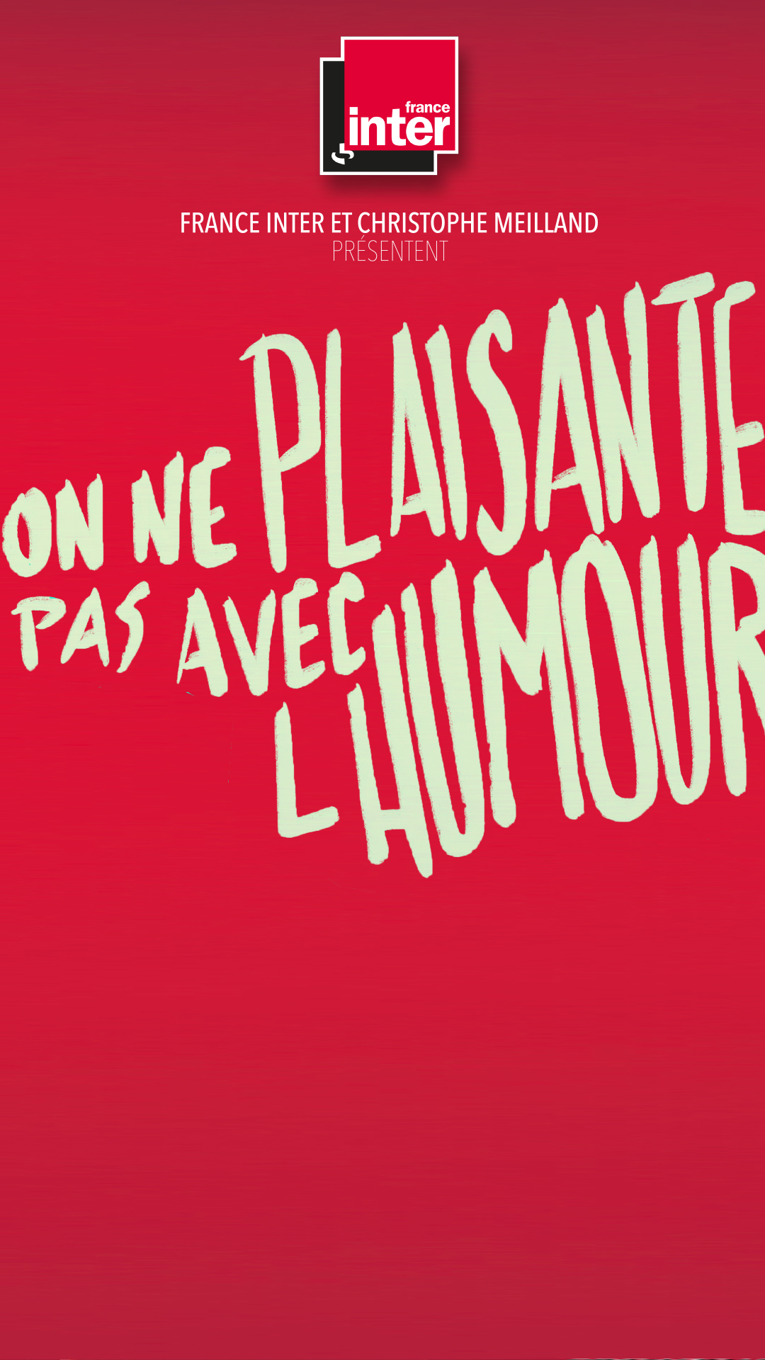 On ne plaisante pas avec l